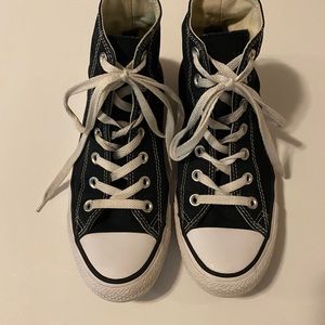 Navy Converse High Tops size 8